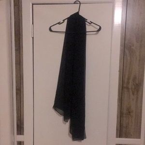 Black sheer scarf